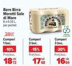 Carrefour Bere Birra Moretti Sale di Mare Ofertă