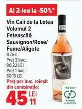 Carrefour Vin Caii De La Letea Volumul 2 Ofertă