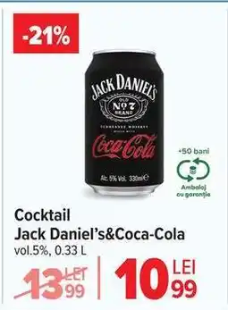 Carrefour Cocktail Jack Daniel’s & Coca-Cola Ofertă