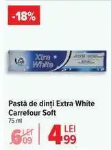Carrefour Pastă de dinți Extra White Carrefour Soft Ofertă