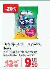 Carrefour Detergent de rufe pudră Torre Ofertă
