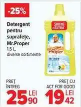 Carrefour Detergent pentru suprafețe, Mr. Proper Ofertă