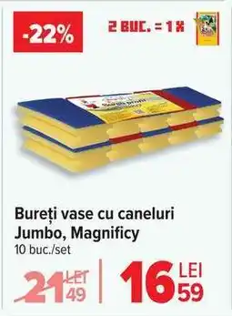 Carrefour Bureți vase cu caneluri Jumbo, Magnificy Ofertă
