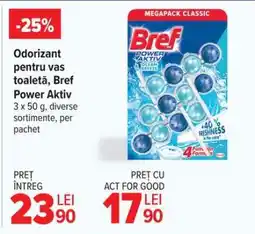 Carrefour Odorizant pentru vas toaletă, Bref Power Aktiv Ofertă