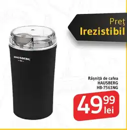 Supeco Râşniţă de cafea HAUSBERG HB-7561NG Ofertă