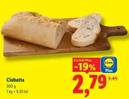 Lidl Ciabatta Ofertă