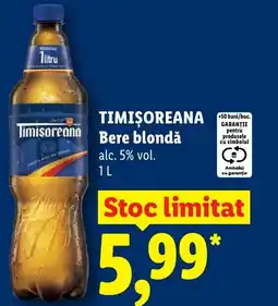 Lidl TIMIŞOREANA Bere blondă Ofertă