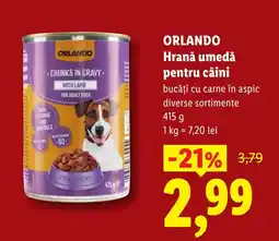 Lidl ORLANDO Hrană umedă pentru câini Ofertă