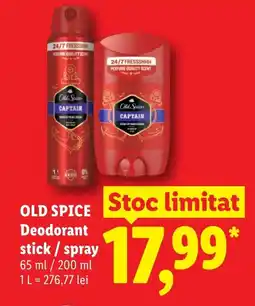 Lidl OLD SPICE Deodorant stick/spray Ofertă
