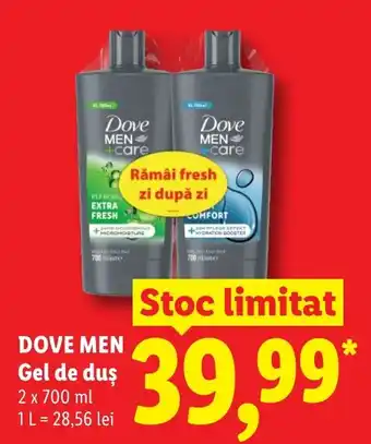 Lidl DOVE MEN Gel de duş Ofertă