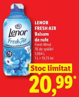Lidl LENOR FRESH AIR Balsam de rufe Ofertă