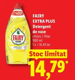 Lidl FAIRY EXTRA PLUS Detergent de vase Ofertă