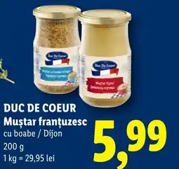 Lidl DUC DE COEUR Muştar franţuzesc Ofertă
