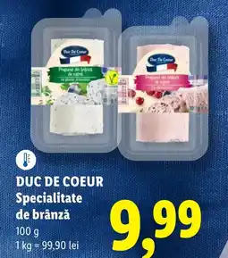 Lidl DUC DE COEUR Specialitate de brânză Ofertă