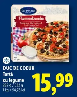 Lidl DUC DE COEUR Tartǎ cu legume Ofertă