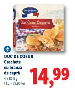 Lidl DUC DE COEUR Crochete cu brânză de capră Ofertă