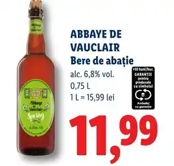 Lidl ABBAYE DE VAUCLAIR Bere de abație Ofertă