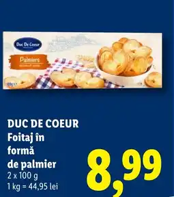 Lidl DUC DE COEUR Foitaj în formă de palmier Ofertă