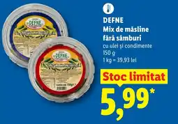 Lidl DEFNE Mix de măsline fără sâmburi Ofertă