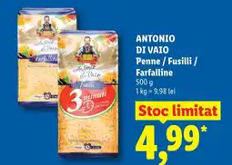 Lidl ANTONIO DI VAIO Penne / Fusilli / Farfalline Ofertă