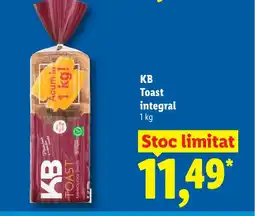 Lidl KB Toast integral Ofertă