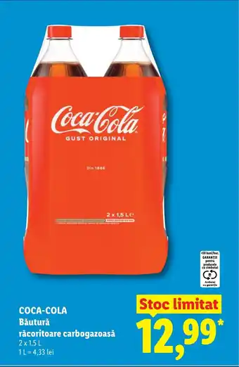 Lidl COCA-COLA Băutură răcoritoare carbogazoasă Ofertă