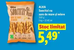 Lidl ALKA Soocitzi cu sare de mare și miere Ofertă
