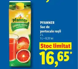 Lidl PFANNER Suc de portocale roşii Ofertă