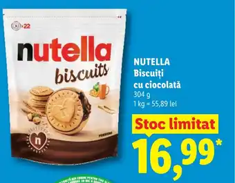 Lidl NUTELLA Biscuiţi cu ciocolată Ofertă