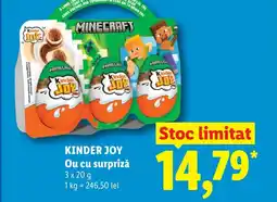 Lidl KINDER JOY Ou cu surpriză Ofertă