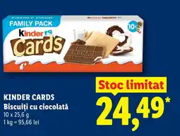 Lidl KINDER CARDS Biscuiți cu ciocolată Ofertă