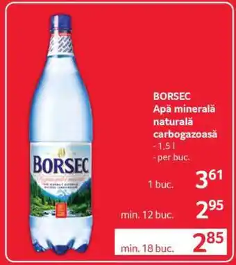 Selgros BORSEC Apă minerală naturală carbogazoasă Ofertă