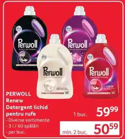 Selgros PERWOLL Renew Detergent lichid pentru rufe Ofertă