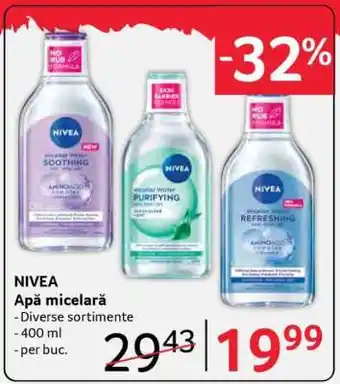 Selgros NIVEA Apă micelară Ofertă