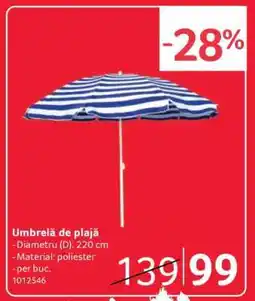 Selgros Umbrelă de plajă Ofertă
