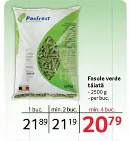 Selgros Fasole Verde Tăiată Ofertă