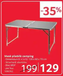 Selgros Masă pliabilă camping Ofertă