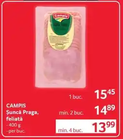 Selgros CAMPIS Șuncă Praga feliată Ofertă