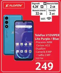 Selgros Telefon V10VIPER Lite Purple / Blue Ofertă