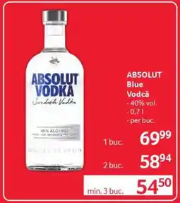 Selgros ABSOLUT Blue Vodcă Ofertă