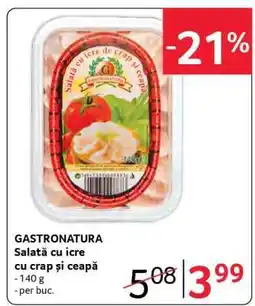 Selgros GASTRONATURA Salată cu icre cu crap și ceapă Ofertă