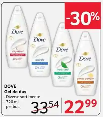 Selgros DOVE Gel de duș Ofertă