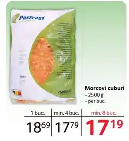 Selgros Morcovi cuburi Ofertă