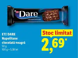 Lidl ETI DARE Napolitane ciocolată neagră Ofertă