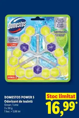 Lidl DOMESTOS POWER 5 Odorizant de toaletă Ofertă
