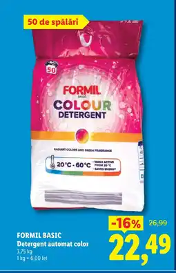 Lidl FORMIL BASIC Detergent automat color Ofertă