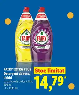 Lidl FAIRY EXTRA PLUS Detergent de vase, lichid Ofertă