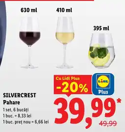 Lidl SILVERCREST Pahare Ofertă