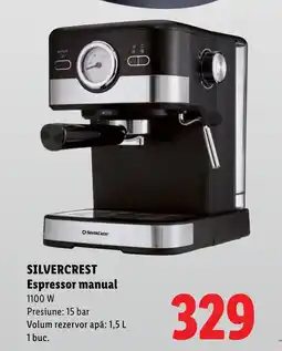 Lidl SILVERCREST Espressor manual Ofertă