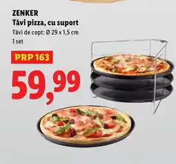 Lidl ZENKER Tăvi pizza, cu suport Ofertă